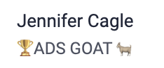 Jennifer Cagle: ADS GOAT